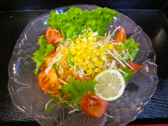 下妻 お鮨 鮨和 メニュー 野菜サラダ